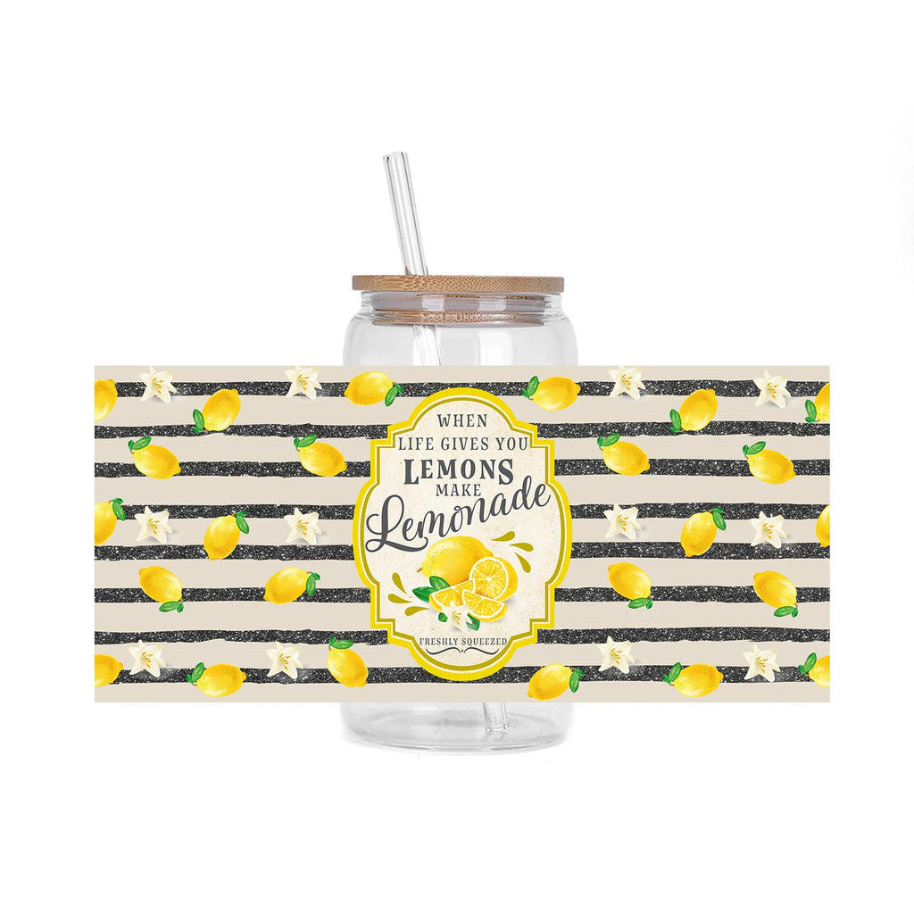 Lemon Cherry series easy peel waterproof Party DIY Decals 3D transfers uvdtf tumbler seal stickers 16oz uv dtf cup wraps