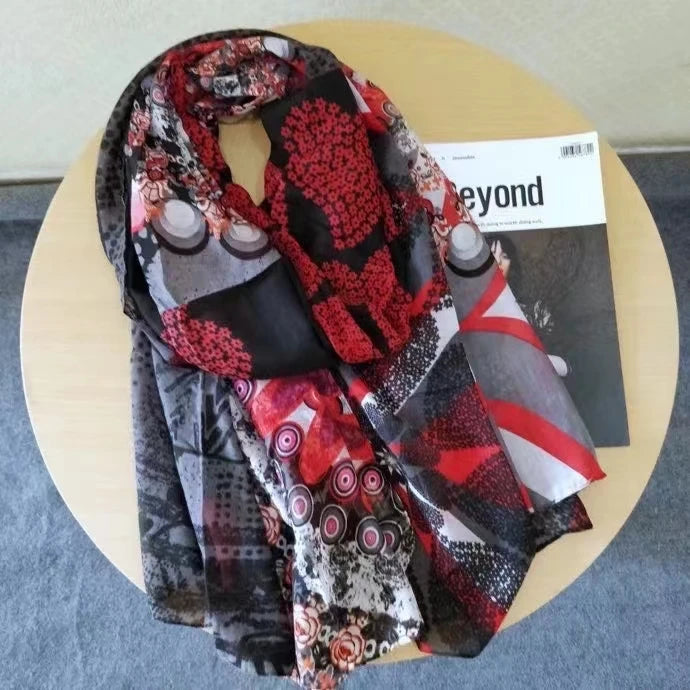 Foreign trade original single Spanish new trend colorful leisure gift shawl scarf scarf
