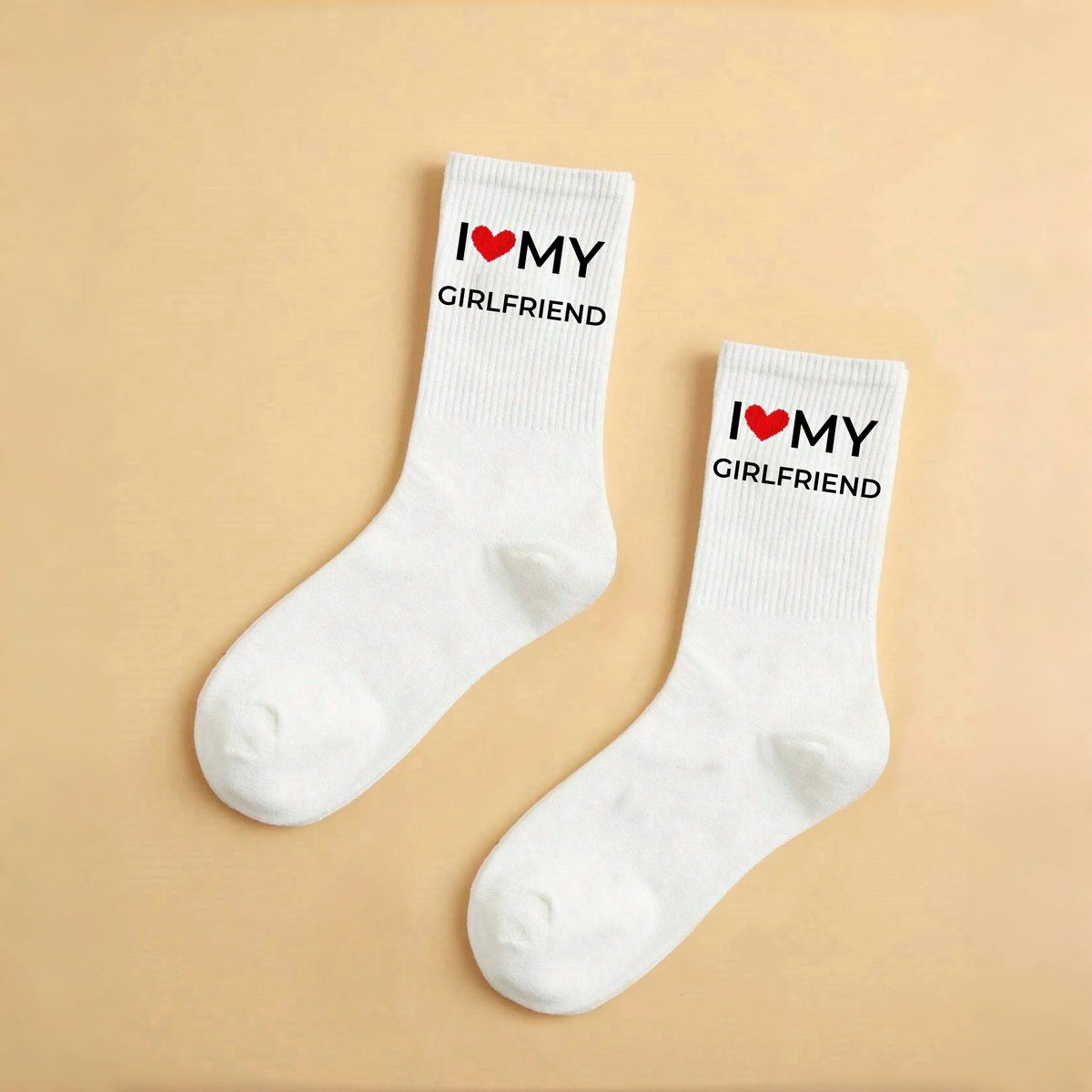 Funny I Love My Girlfriend Boyfriend Couple Socks Matching Lovers Gift Letter Crew Socks Men Women Streetwear Spring Summer