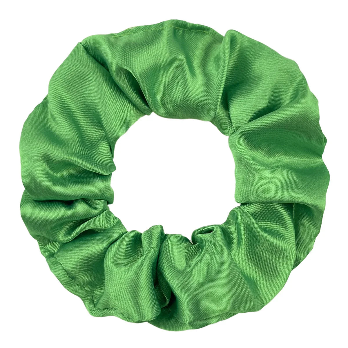 10pcs Green Satin Scrunchies Headband Elastic Rubber Hair Band Women Girls Ponytail Holder Hair Ties Accessories Satin Hair Rope