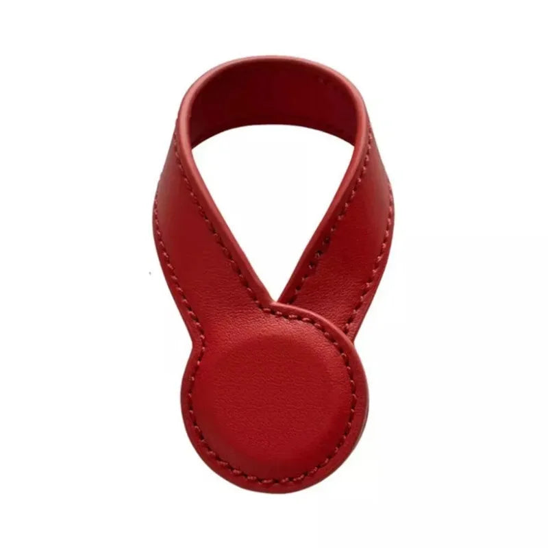 Multi-purpose Pu Leather Magnetic Hat Clip Strong Magnetic Round Organizer Clip Travel Bag Charms Luggage Accessories