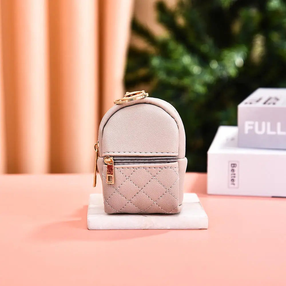 Pu Leather Coin Purse Women Men Large Capacity Wallet Bag Money Key Earbuds Travel Credit Card Holder Double Zipper Storage Bag