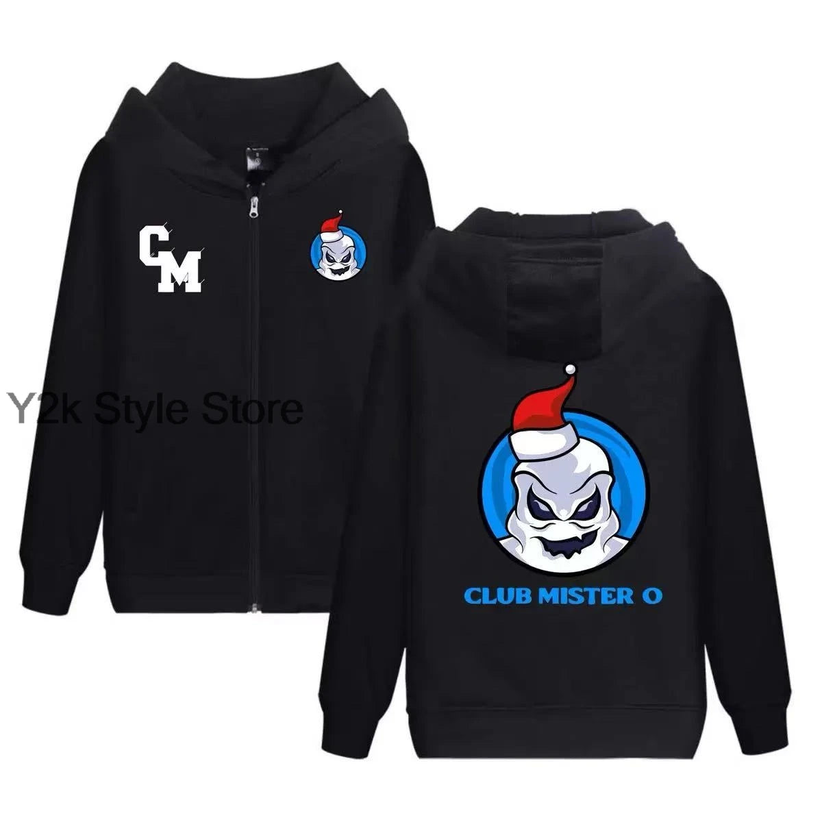 CLUB MISTERIO autumn Baseball Jacket – Popular Spanish Podcast Edition Hip Hop Men's Women's Streetwear Halloween zipper hoodies