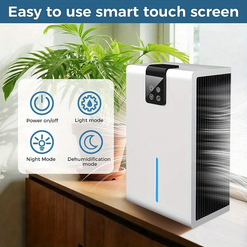 Household Dehumidifier Dryer Moistureproof 2.8L Water Tank Water Full Stop Indoor Purification Air Dryer Basement Dehumidifier