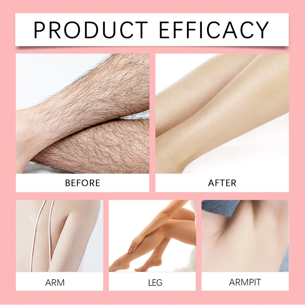 4 Fragrance Depilatory Wax Strips Professional Painless Fast Hair Removal Wax Strips For Facial Body Leg Lip Hair Removal