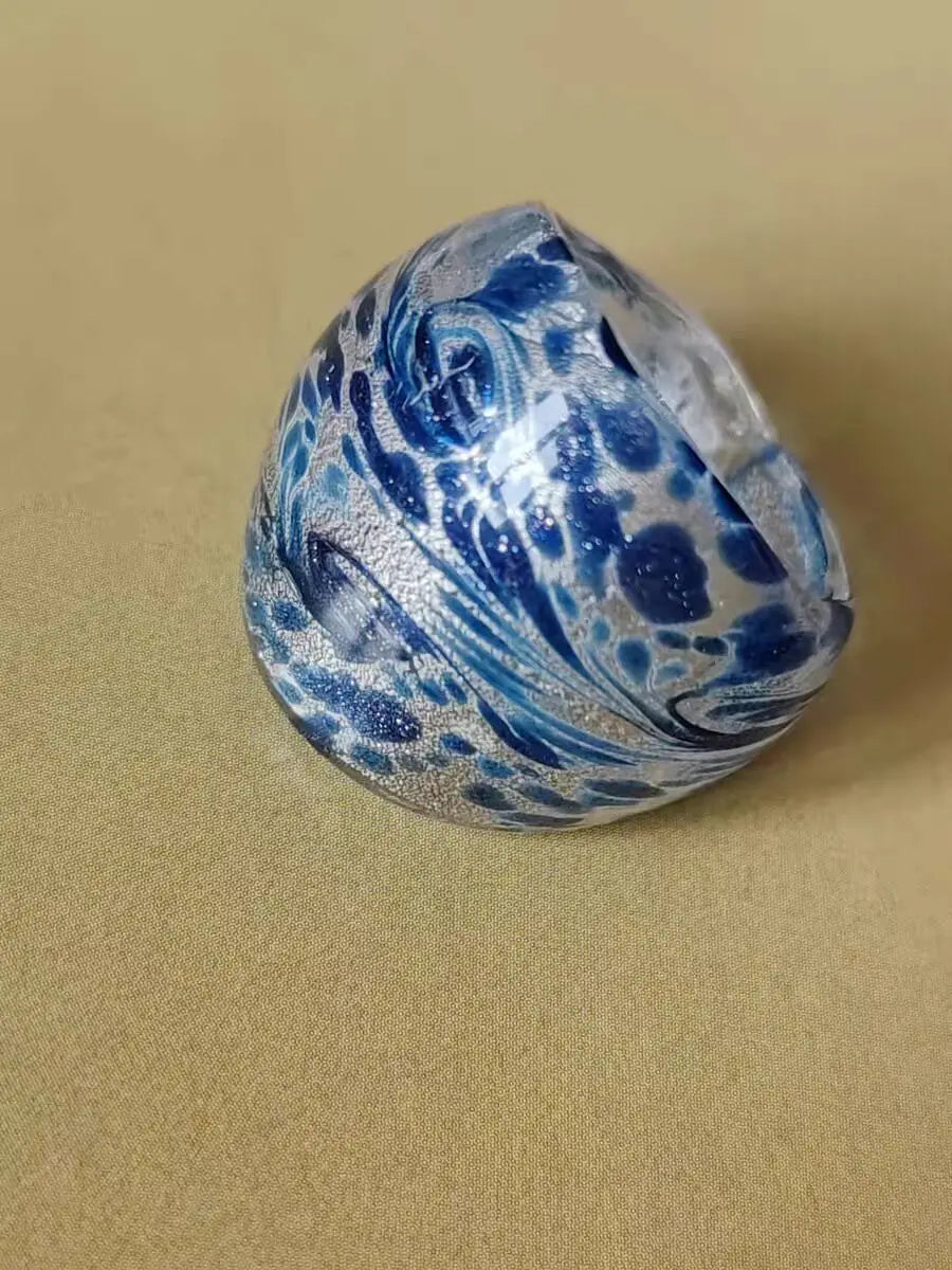 Unique Styles Handmade For Neutral Women Men Retro Style Murano Glass Liuli Many Styles Finger Rings Jewelry