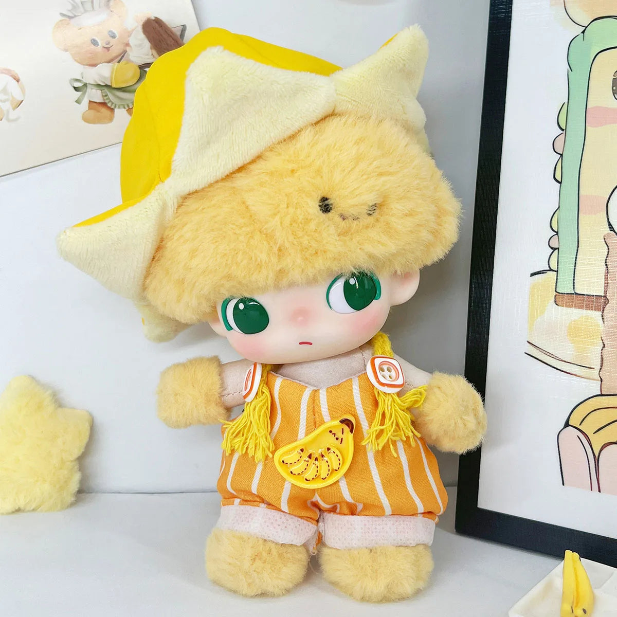 Cute Plush Doll Circus Clown Style Clothes for Labubu Doll DIY Clothes Decoration Accessories Gift