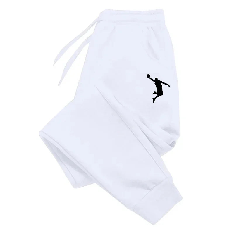 Men's Sweatpants Spring Autumn Fleece Pants Sport Gym Long Pants Casual Drawstring Pockets Trousers Oversize Sweatpants For Men