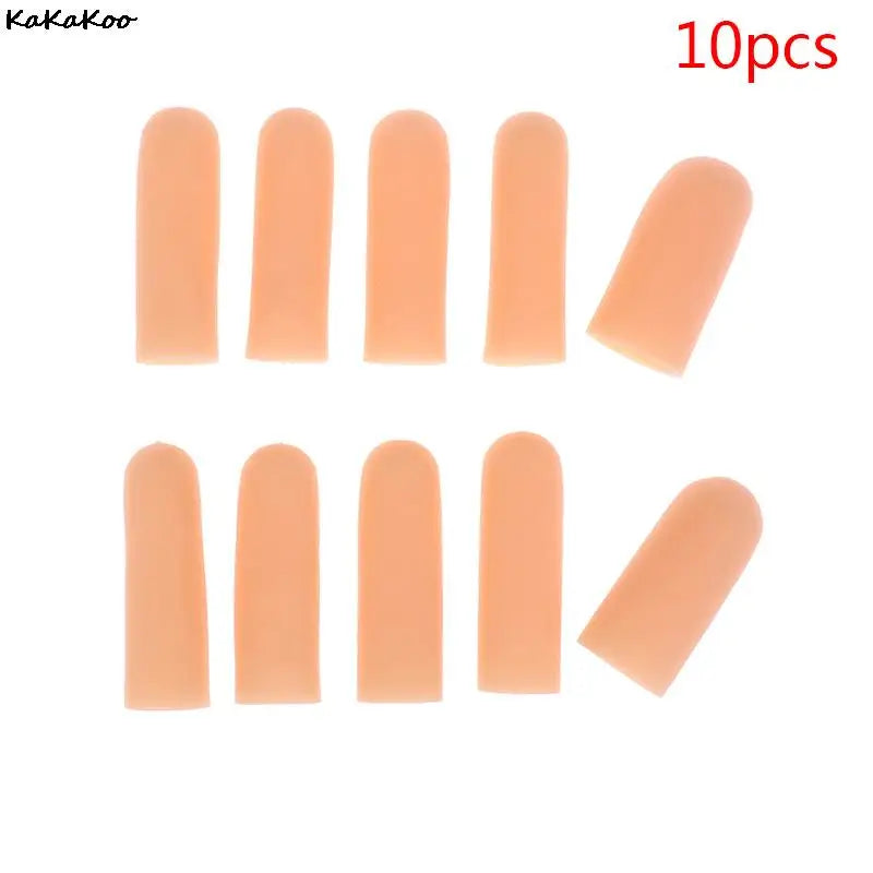 10Pcs Silicone Gel Tubes Finger Little Toe Protector Corn Blister Pain Relief Sleeve Cover Separators Foot Care Tool
