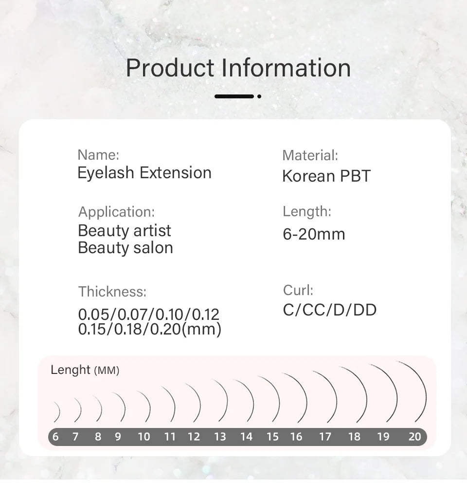 Lashrujade Eyelashes Extension Matte Black Soft Natura Mink Faux Individual Russian Volume Lash Regular Classic Lashes Extension