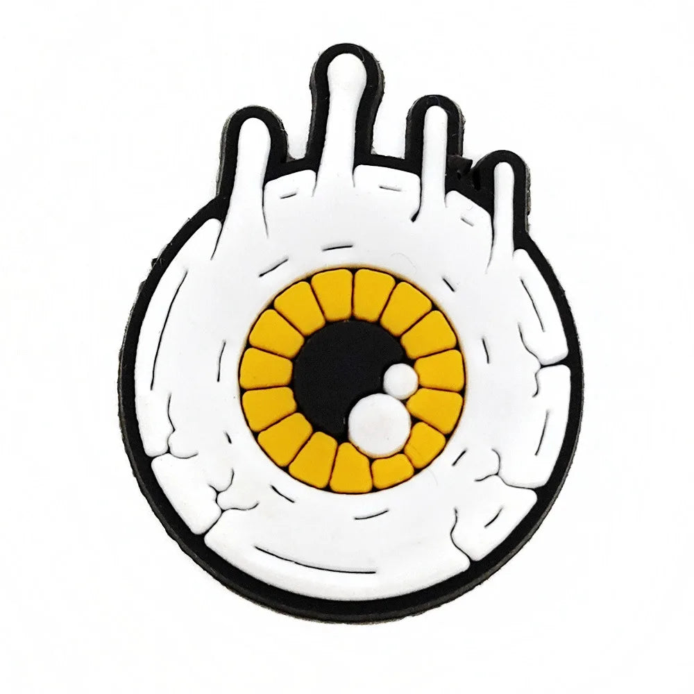 Eyeball Shoe Charms for Crocs Accessories Men Women Colorful Evil Hand Fashion Garden Sandals Buckle Decorations Pins Kids Shoes