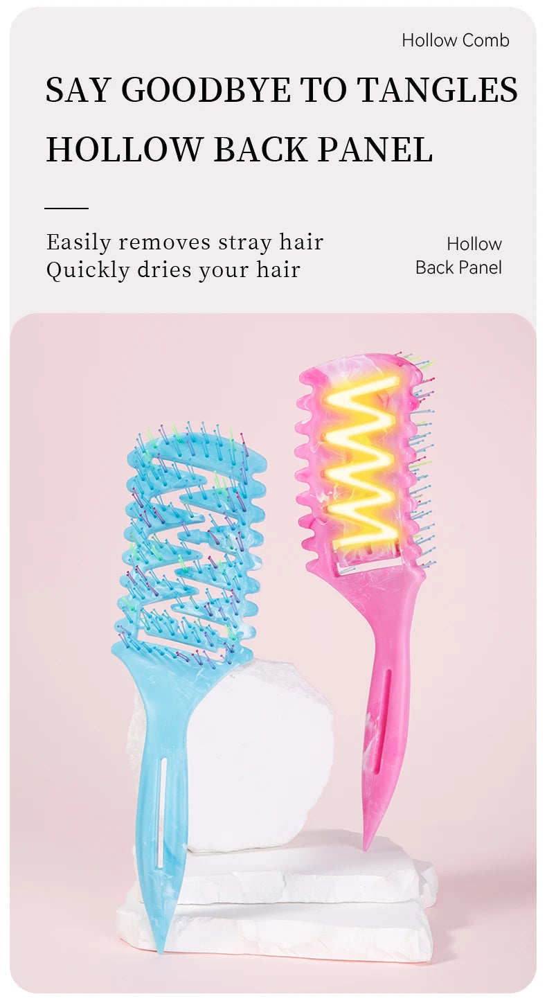 New Curl Defining Brush Curl Define Styling Brush for Curly Hair Vented Hair Brush for Shaping and Defining Curly Hair for Women