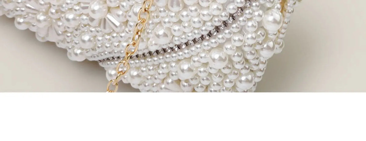 Pearl Clutch Bags Women Purse Ladies white Hand Bags Evening Bags for Party Wedding black Shoulder Bag Bolsa Feminina