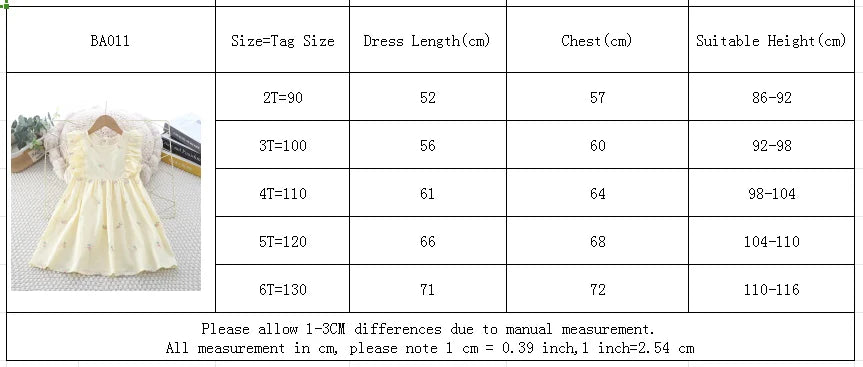 Summer Girls' Solid-color Flying Sleeve Princess Dress Round-neck Embroidered Casual Dress Children's Clothing