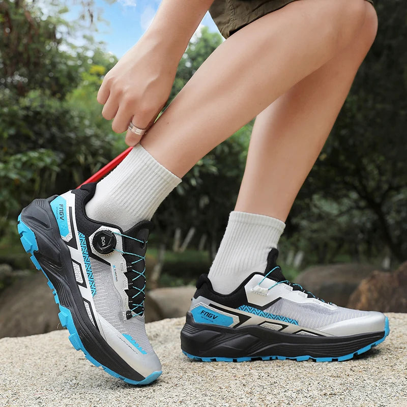 Zapatillas de senderismo elegantes para hombre, zapatillas de trekking resistentes con forro cálido de felpa para invierno, calzado masculino