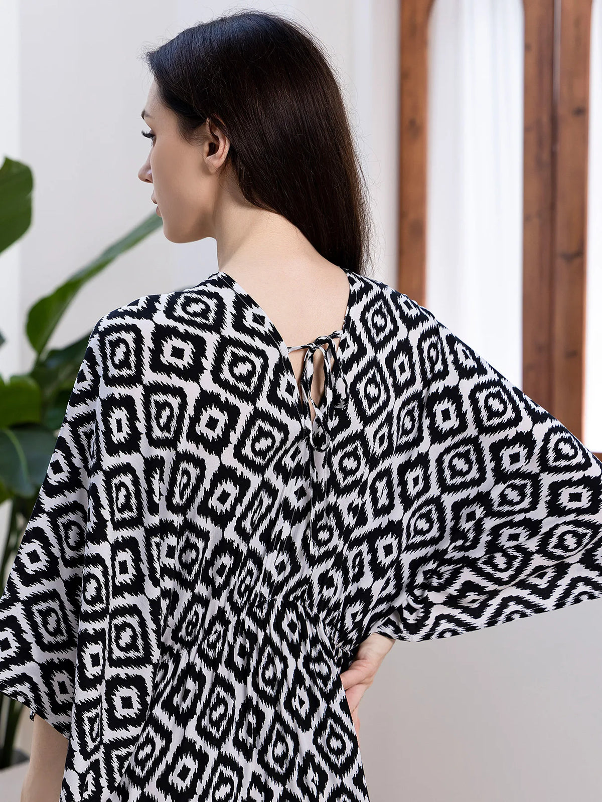 Bohemian Oversize Loose Elastic Waist Maxi Dresses Women Robe Cotton Rayon Floral Printed Long Dress Summer Boho Beach Cover up