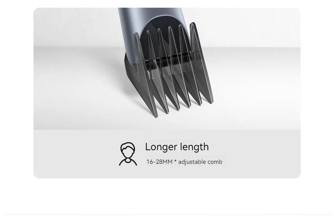 Mijia Hair Clipper 2 Hair Trimmer Professional Beard Cut Machin IPX7 Waterproof Wireless Haircut Machine Mijia Clipper 2