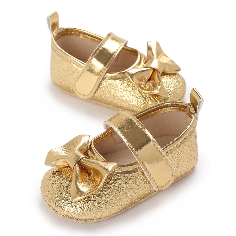 Spring and Autumn Baby Princess Shoes Cute Bow Baby Shoes Soft Bottom Anti slip Baby Sneakers