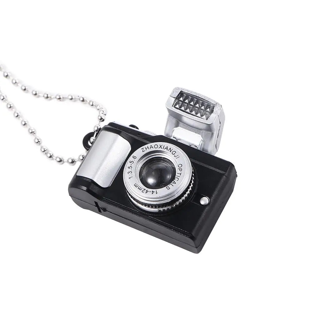 Couple Models Unisex Flash Camera Men Luminous Sweater Chain Music Pendant Fashion Jewelry Necklace