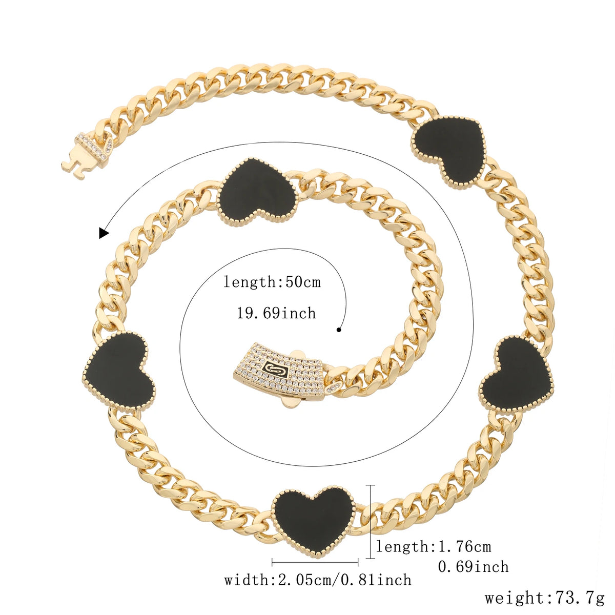 Fashionable love necklace 14K brass 8N multi-style heart-shaped necklace for women Christmas birthday New Year romantic gift