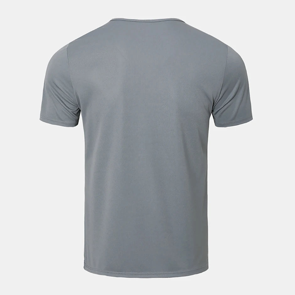 1/4 Uds Camiseta Holgada de Verano para Hombre, Estampada, de Secado Rápido, Manga Corta, Juvenil, Informal, Deportiva, Fitness, Transpirable, para Mediana Edad
