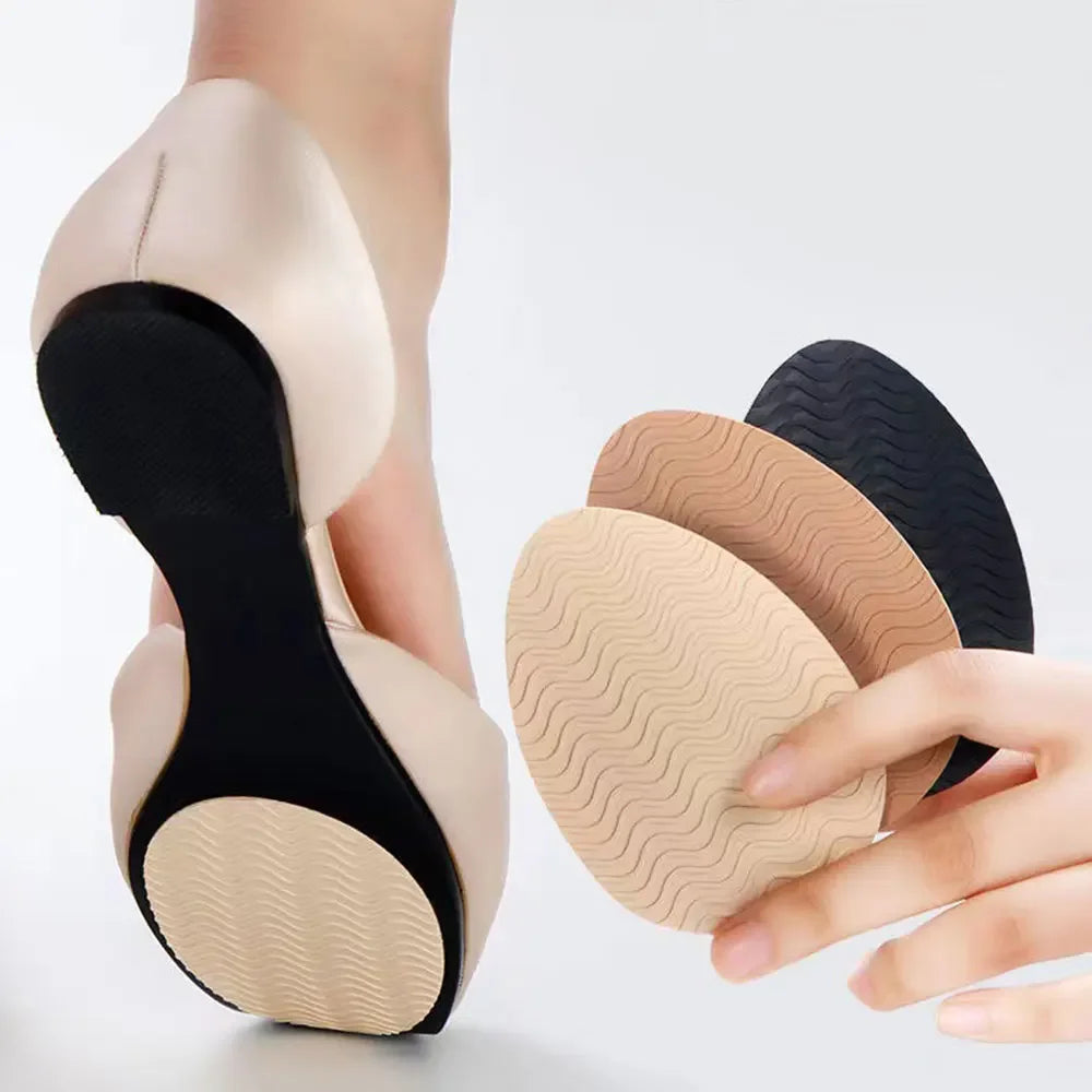 2-8pcs Women's Silicone Forefoot High Heel Stickers Self-Adhesive Non-Slip Rubber Shoes Mat Bottom Sheet Soles Paddings
