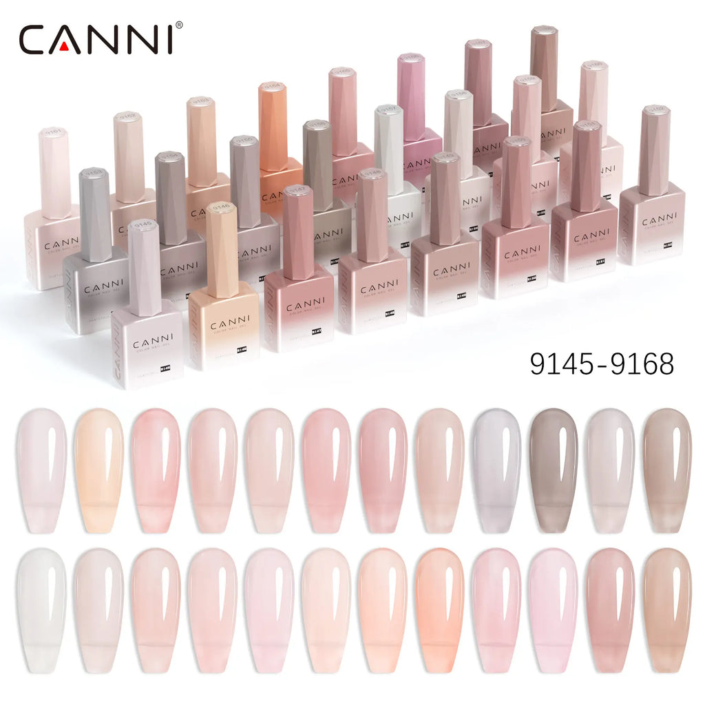 CANNI Hema TPO Free Nail Gel Polish Fall Nails Maillard Color Collection Semi Permanent Diamond Longwear Top Coat 9ml