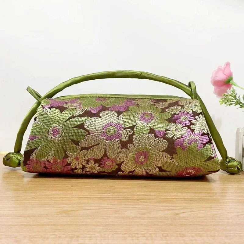 New Chinese Style Retro Bag Designer Chinese Style Silk Bag Japanese Hand Embroidery Totes Fashion Handbags and Purses