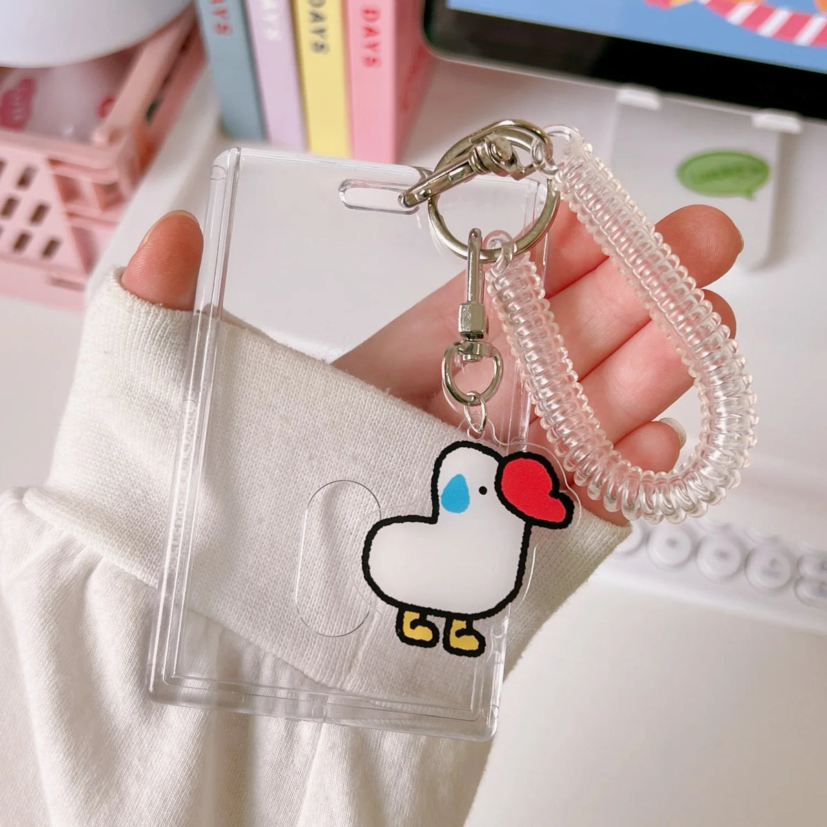 1 Pcs Cute Japanese And Korean Internet Celebrity Teddy Bear Card Holder Student Portable ID Bank Card Protection Case