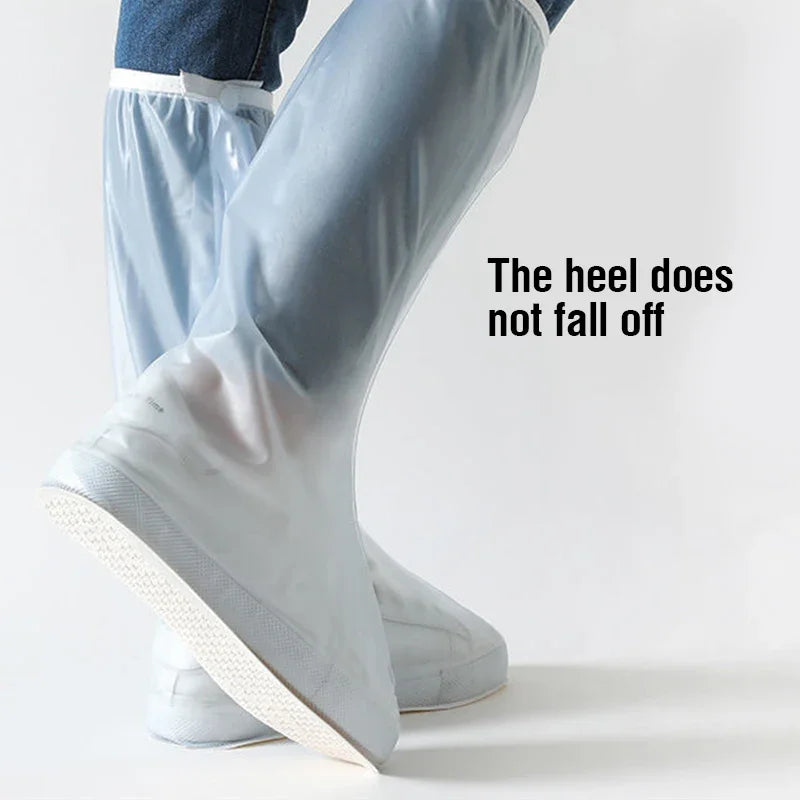 40cm Tall Shoes Cover Rain Waterproof Silicone Shoes Protectors Cycling Rain Boots Non-Slip Shoe Cover Rainy Water proof shoes