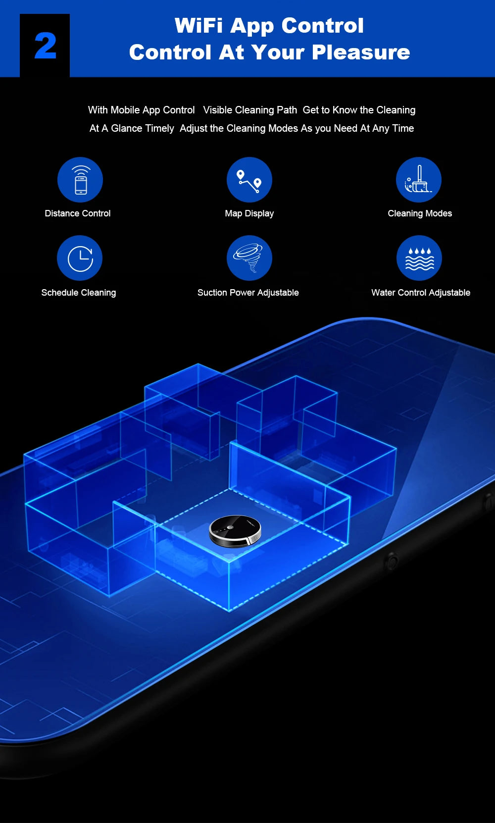 LIECTROUX C30B Robot Vacuum Cleaner AI Map Navigation,Smart Partition,WiFi App,6000Pa Suction,Dry and Wet Mopping,Disinfection