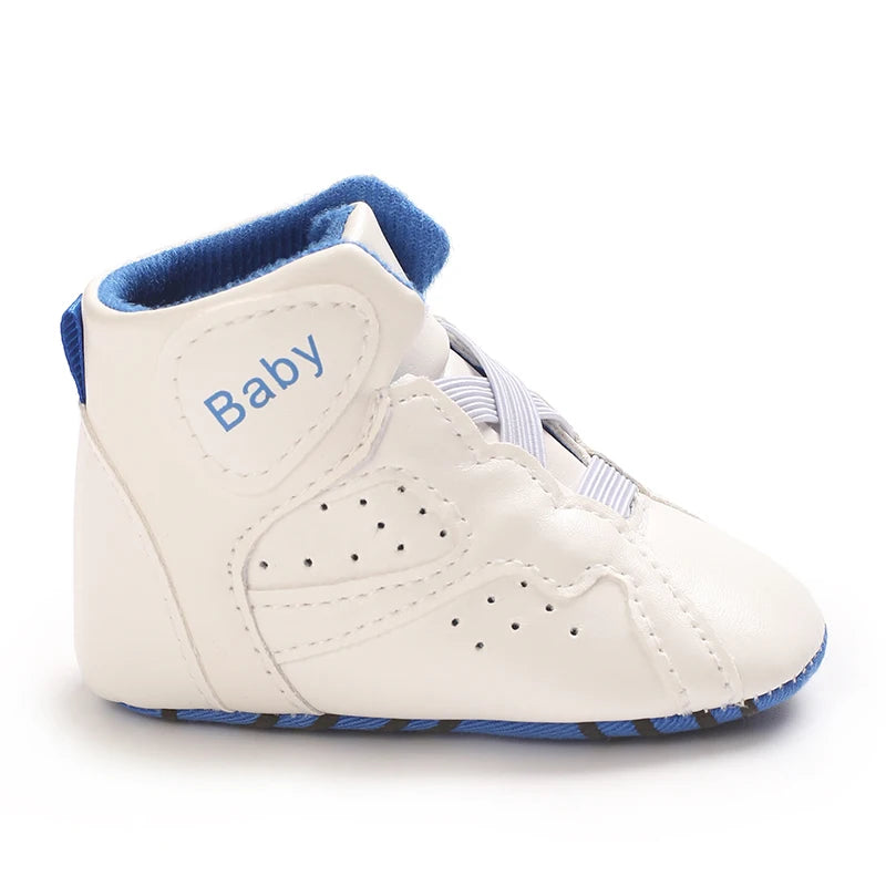 0-1 year Baby Basketball Sports Sneakers Newborn Baby Boys Girls Print First Walkers Shoes Infant Toddler Anti-slip Baby Shoes