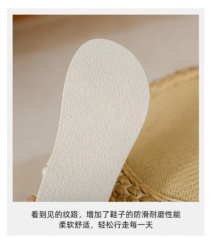 Thick Sole Sandals Women 2026 New Summer Soft Sole Elevated Casual Roman Sandals Small Womens Shoes  Sandalias Mujer  Sandal