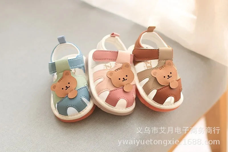 Summer Boy Girl Baby Sandals Kid Barking Shoes Children Sound Will Ring Soft Bottom Walking Shoes Kids Whistling Toddler Sandals