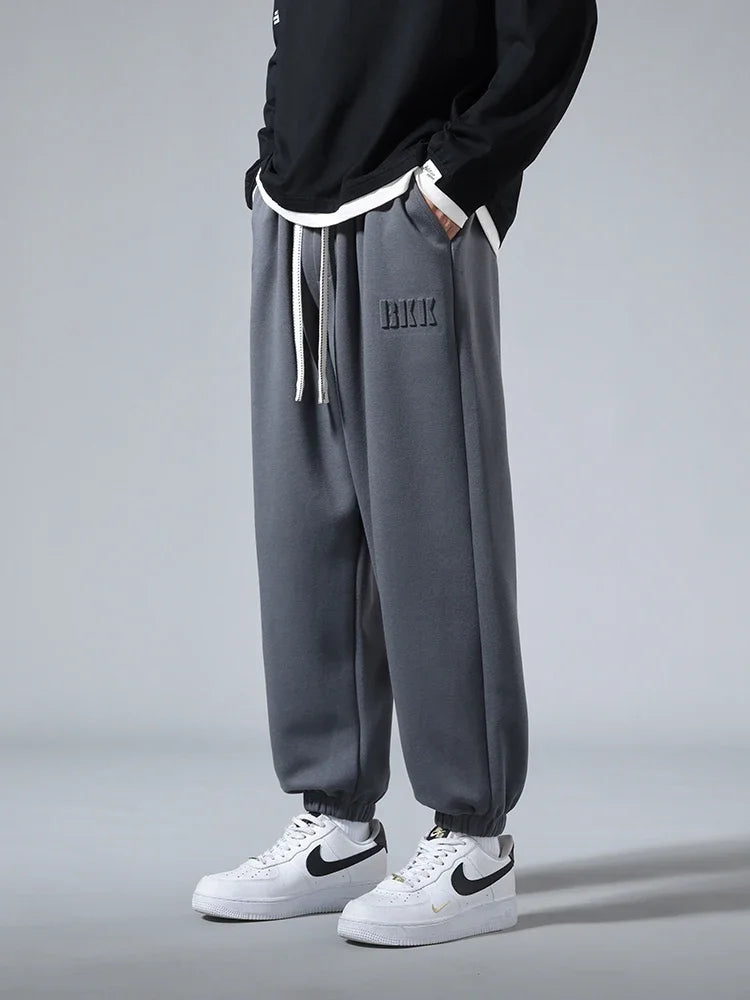2025 Men's Jogger Cotton Sweatpants Big Size 8XL 7XL 6XL Sports Baggy Pants Sting Banding  Hip Hop Loose Harem Trousers
