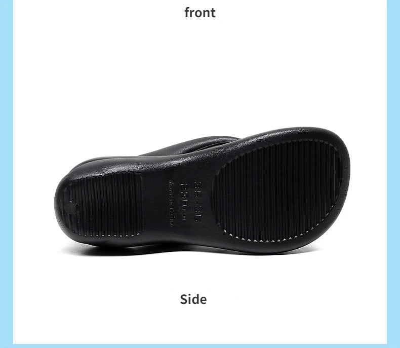 Woman House Heel Slipper Wedges Cloud Sandals Summer Soft Flip Flops Beach Slides Home Garden Shoe Outdoor Ladies Female Girls