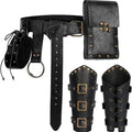 Renaissance Belt with Pouch Waist Bag - Coin Purse for Pirate, Renaissance Accessories for Festivals, Cosplay & Halloween