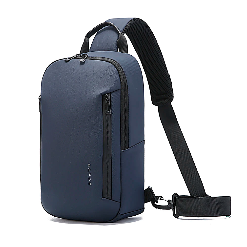 BANGE Lightweight Chest Bag Men Satchel Shoulder Bag Waterproof Sling Bag Oxford Cloth Small Casual Bag Crossbody Bag for Men