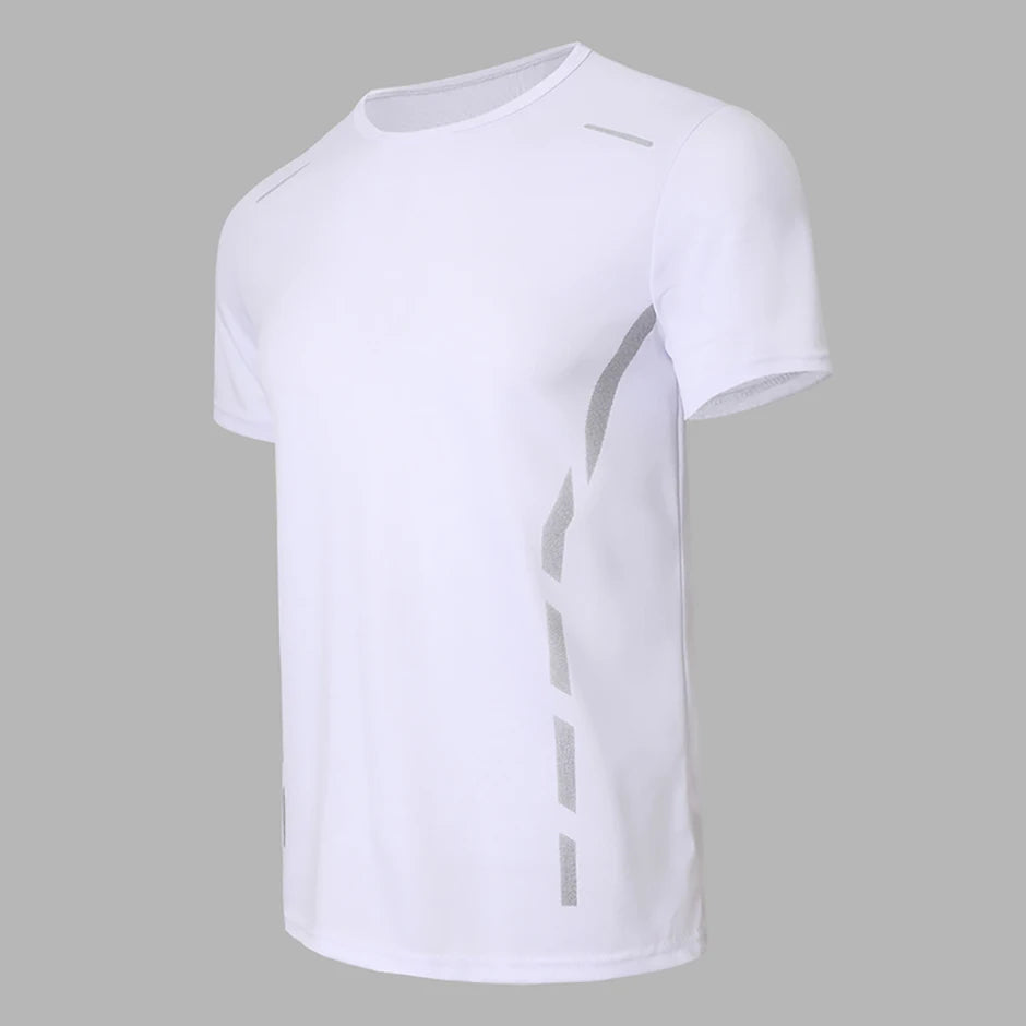 1/4 Uds Camiseta Holgada de Verano para Hombre, Estampada, de Secado Rápido, Manga Corta, Juvenil, Informal, Deportiva, Fitness, Transpirable, para Mediana Edad