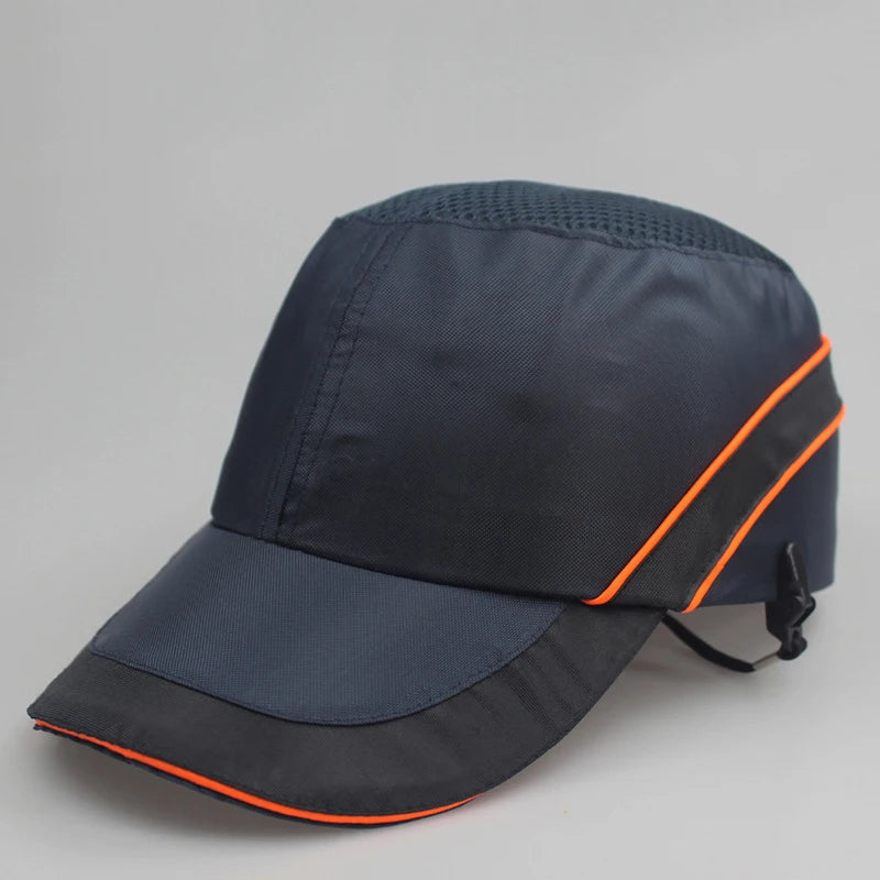 Custom Logo Work Safety Bump Cap Hard Inner Shell Protective Helmet Baseball Hats Outdoor Men Adjustable Safety Protection Hat