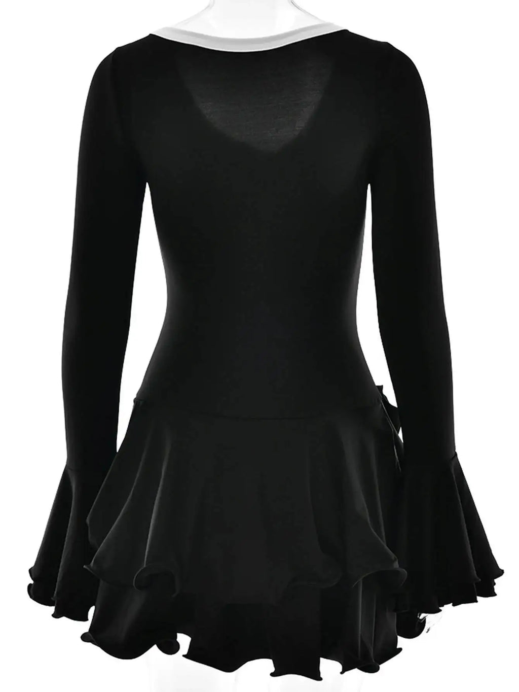 Sexy pink black ruffles mini summer dress women white club birthday party dress woman long sleeve prom evening dresses vestidos