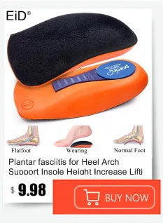EiD 3/4 Leder orthopädische Schuheinlagen für Plattfüße Fußgewölbestütze orthopädische Schuheinlegesohle Einlegesohlen für Herren und Damen Fußpflege