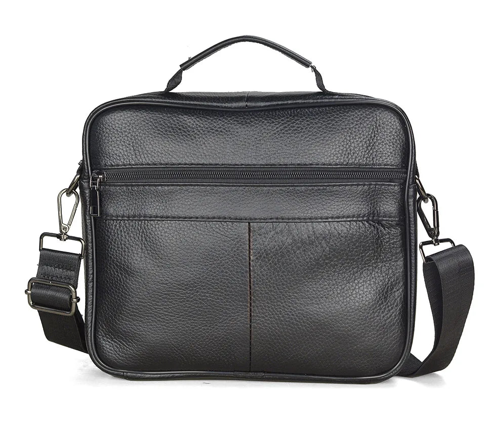 New Arrival Men Shoulder Bag Men's Genuine Leather Messenger Bag Boy Coffee Middle Size Handbags Tote Natural Skin Men Briefcase