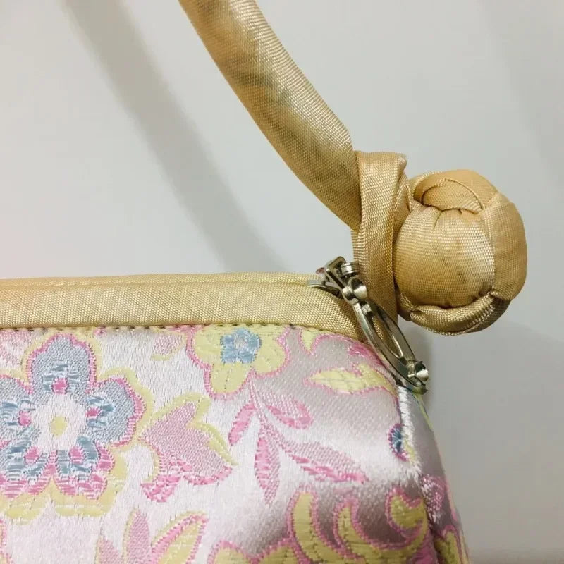 New Chinese Style Retro Bag Designer Chinese Style Silk Bag Japanese Hand Embroidery Totes Fashion Handbags and Purses