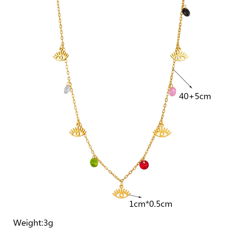 DIEYURO 316L Stainless Steel Pearl Heart Butterfly Green Stone Pendant Necklace For Women Vintage Girls Chain Jewelry Gifts