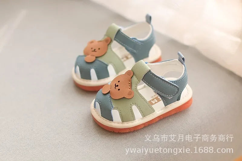 Summer Boy Girl Baby Sandals Kid Barking Shoes Children Sound Will Ring Soft Bottom Walking Shoes Kids Whistling Toddler Sandals