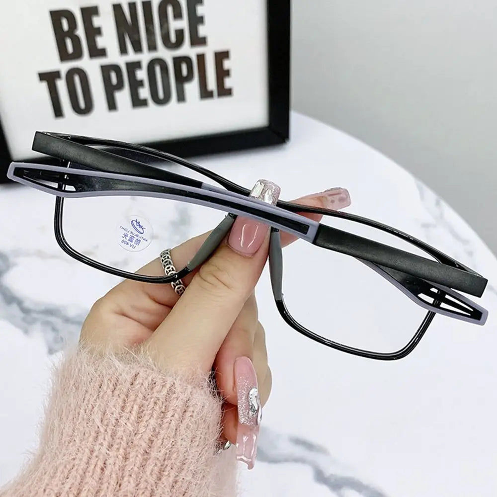 Blue Ray Blocking Anti-Blue Light Myopia Glasses Ultralight Sports Square Glasses TR Eye Protection Prescription Eyeglasses