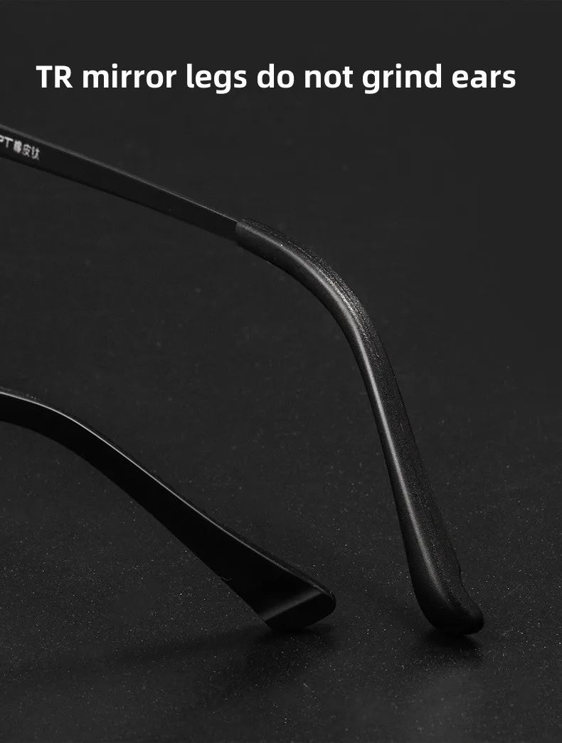 FIRADA Fashion Eyewear Retro Square Titanium TR90 Large Size Eyeglasses Optical Prescription Glasses Frame For Men Women 9822