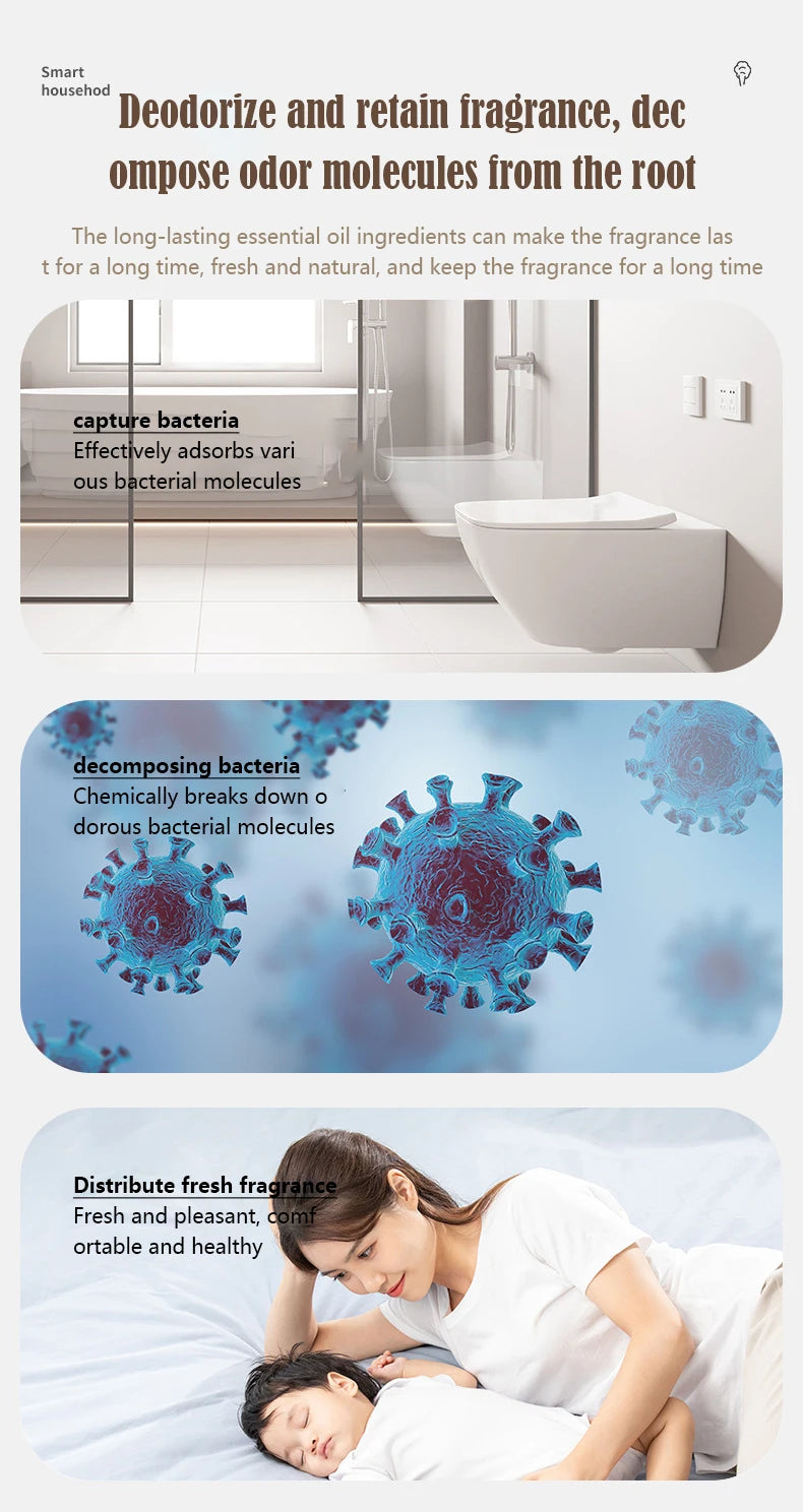 Mi Intelligent Aromatherapy Machine Human Body Induction Wall-Mounted No Drill Diffuser USB Rechargeable 3-Speed Bathroom Light