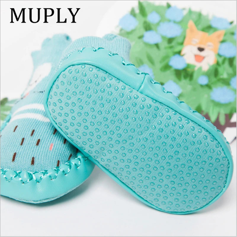 2022 Fashion Baby Socks With Rubber Soles Infant Sock Newborn Autumn Winter Children Floor Socks Shoes Anti Slip Soft Sole Sock